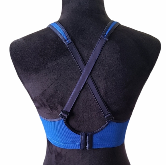 Bendon Sport Navy Blue Mesh Sports Bra Size 36D - Picture 4 of 6